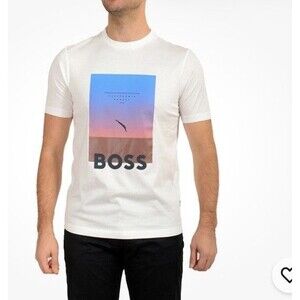 Hugo Boss Men's "Tessler 169" Slim Fit Graphic Print T-Shirt US XXL IT 54